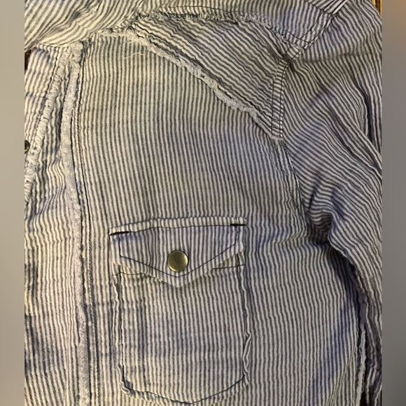 We The Free Navy and White Striped Top - Picture 5 of 7